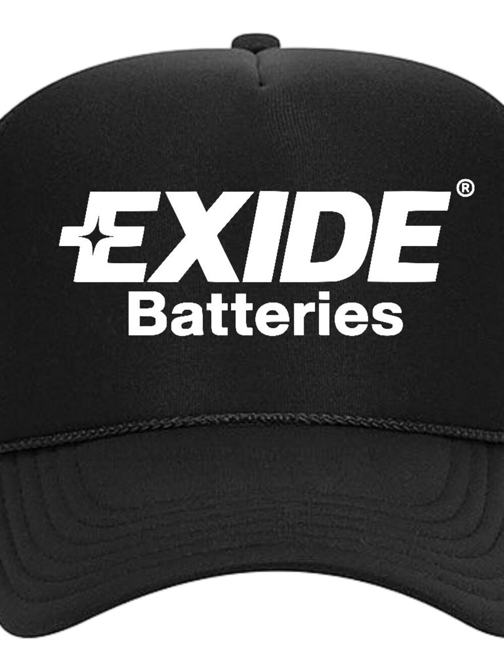 Exide Batteries foam trucker mesh snapback hat black